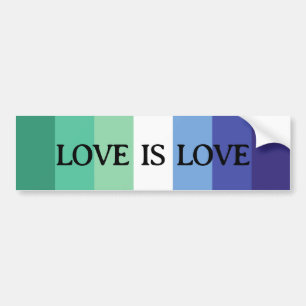 Kärlek är Kärlek Gay Flagga Bildekal