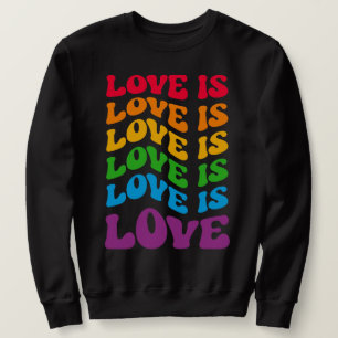 Kärlek är Kärlek Gay HBT Lång Ärmad Tröja