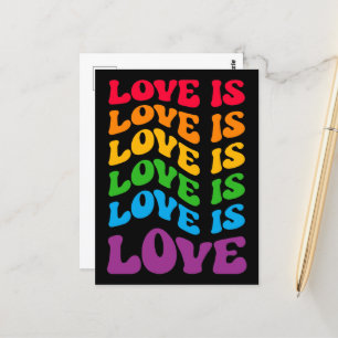 Kärlek är Kärlek Gay HBT Vykort