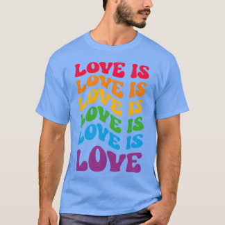 Kärlek är kärlek gay HBTQ kille T Shirt