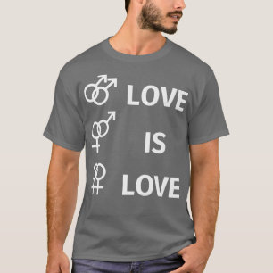 Kärlek är Kärlek Gay & Lesbisk HBT Giftermål jämli T Shirt