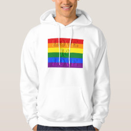 Kärlek är Kärlek Gay pride Hoodie