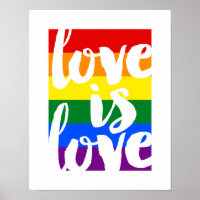 Kärlek är Kärlek Gay pride Motivational Poster