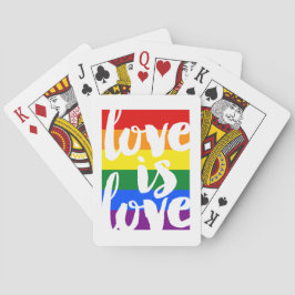 Kärlek är Kärlek Gay pride Regbow Rand Casinokort