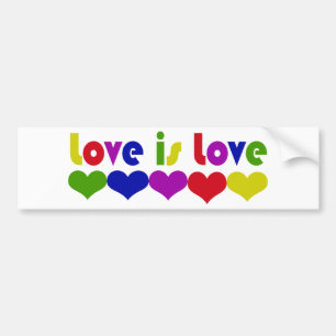 Kärlek är Kärlek Gay rights Bildekal
