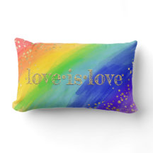 Kärlek är Kärlek Guld Typografi Watercolor Rainbow