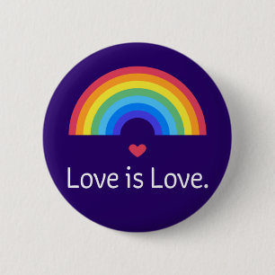 Kärlek är kärlek. HBT+PRIDE. Köer. Knapp
