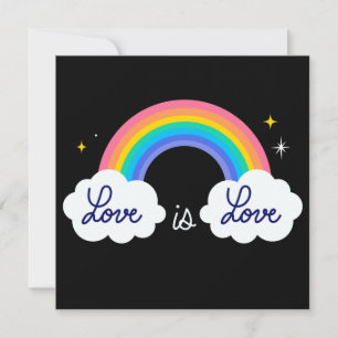 Kärlek är kärlek. HBT+pride. Regnbåge Poster