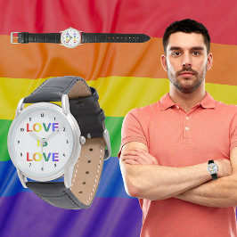 Kärlek är Kärlek HBT-Pridet Armbandsur