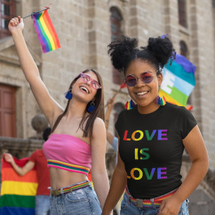 Kärlek är Kärlek HBT-Pridet T Shirt