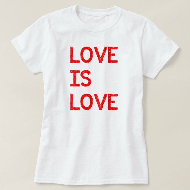 Kärlek är Kärlek HBT TQ-Pridet Tee (Design framsida)