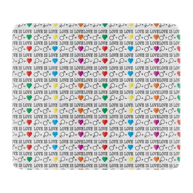 KÄRLEK är KÄRLEK jämlikhetstecknet i regnbåge i fä (Framsidan)