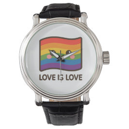 Kärlek är Kärlek - Kawaii Rainbow Design Armbandsur