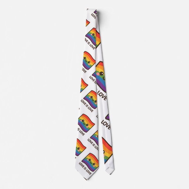 Kärlek är Kärlek - Kawaii Rainbow Design Slips (Framsida)