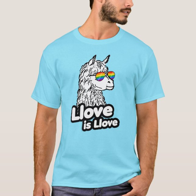 Kärlek är Kärlek Lama T Shirt (Framsida)