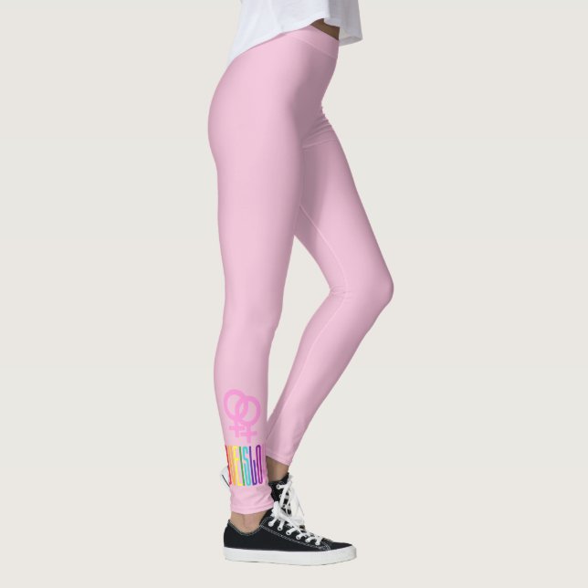 Kärlek är Kärlek Lesbisk Relation Venus-Pridet Leggings (Höger)