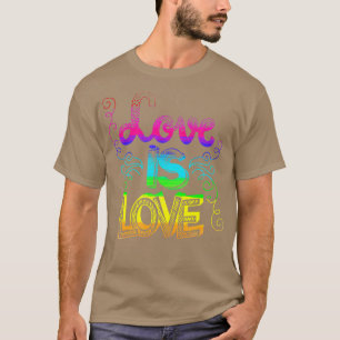 Kärlek är Kärlek LGB LGBQ Gay CSD 2 T Shirt