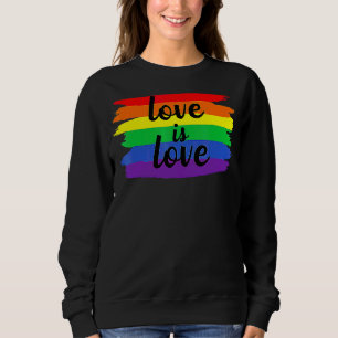 Kärlek är Kärlek LGBT Rainbow Flagga Gay Lesbisk P T Shirt