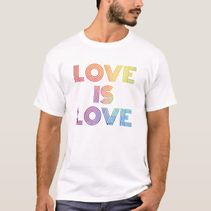 Kärlek är Kärlek Modern Rand T Shirt