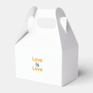 Kärlek är kärlek orange-, blått, färglöst pride, h presentaskar