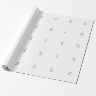 Kärlek är kärlek orange-, blått, färglöst pride, h presentpapper