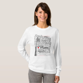 Kärlek är kärlek, ordmateria t-shirt