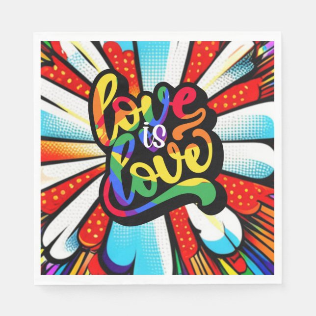 Kärlek är Kärlek Pappersservett (Framsidan)