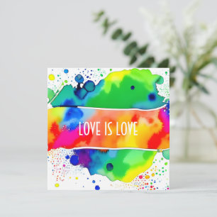 Kärlek är Kärlek Pride HBT-QIA+ Inbjudningar