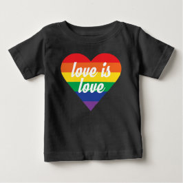 Kärlek är Kärlek Pride Heart Baby Shirt Tröja