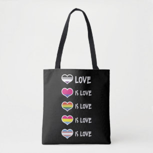 Kärlek är Kärlek Pride LGBT Equal-Höger färgs Tygkasse