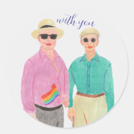 Kärlek är Kärlek Pridets Alla hjärtans dag Runt Klistermärke