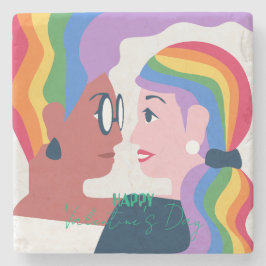 Kärlek är Kärlek Pridets Alla hjärtans dag Stenunderlägg