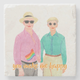 Kärlek är Kärlek Pridets Alla hjärtans dag Stenunderlägg