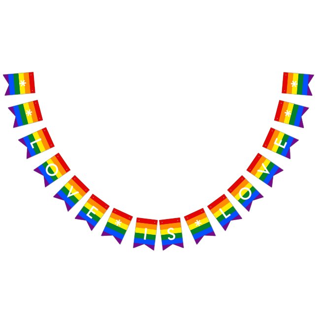 Kärlek är Kärlek Rainbow Flagga HBT Pride Bröllops (Alla)