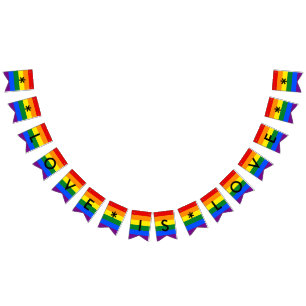 Kärlek är Kärlek Rainbow Flagga HBT Pride Bröllops