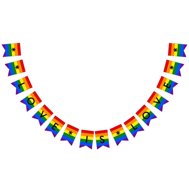 Kärlek är Kärlek Rainbow Flagga HBT Pride Bröllops (Alla)