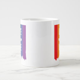 Kärlek är Kärlek Rainbow Gay pride HBT Jumbo Mugg
