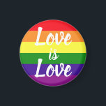 Kärlek är Kärlek Rainbow Gay pride Magnet<br><div class="desc">Kärlek är kärlek. Fira kärlek,  jämlikhet,  Juni Pride Month,  och visa ert stöd för HGBTQ-samfundet med denna ikoniska 6 rand-regnbåge i gay pride med manustypografi. Röd,  orange,  gult,  grönt,  blått och violett lila färg är en erkänd symbol för värdighet,  synlighet och jämlikhet.</div>