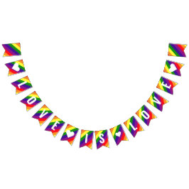 Kärlek är Kärlek Rainbow Gay pride Vimplar