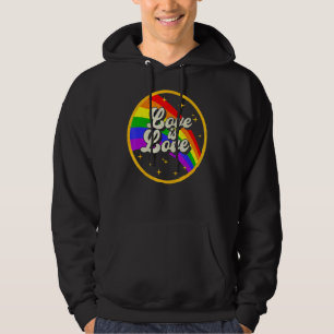 Kärlek är Kärlek Rainbow Lgbt Gay Lesbisk Pride Hoodie