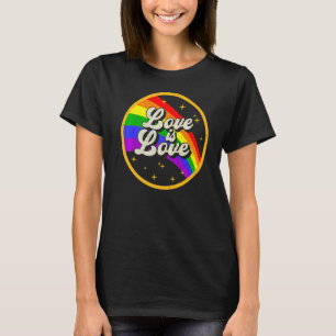 Kärlek är Kärlek Rainbow Lgbt Lesbisk Gay Bisexual T Shirt