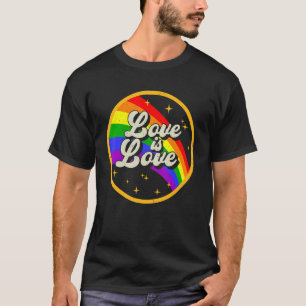 Kärlek är Kärlek Rainbow LGBT Lesbisk Gay Bisexual T Shirt