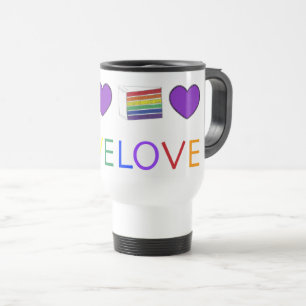 Kärlek är Kärlek Rainbow Lila Heart Cake Gay pride Resemugg