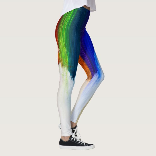 Kärlek är Kärlek Rainbow Pride LBGQT Leggings (Höger)