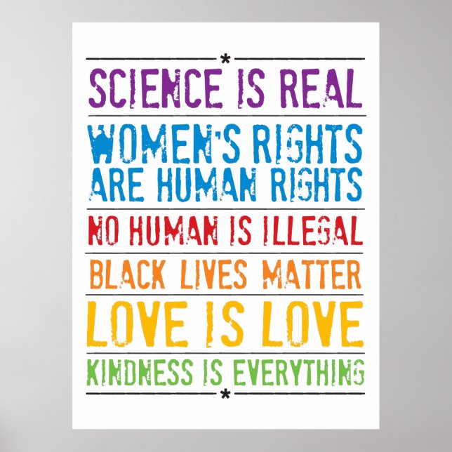 Kärlek är Kärlek Rainbow Pride Poster (Framsidan)