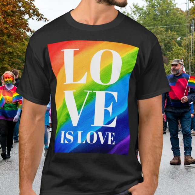 Kärlek är Kärlek Rainbow Pride T Shirt (Skapare uppladdad)