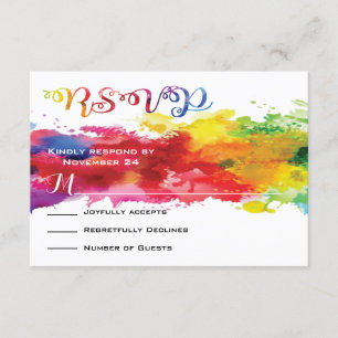 Kärlek är Kärlek Rainbow Splatter OSA Kort