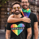 Kärlek är Kärlek-regnbåge, HGBTQ-pride T Shirt<br><div class="desc">En färgstark t-shirt med stort hjärta med färg i LGBTQ-regnbågen flagga,  med anpassadet "Kärlek är kärlek" i ett vitt typsnitt med versaler. Bära den här gay pride-medvetandegörande T-shirt för att visa världen att du är en stolt medlem i HBT-gruppen.</div>