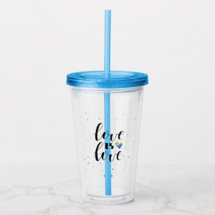 Kärlek är Kärlek Regnbågshögar Take Away Mugg