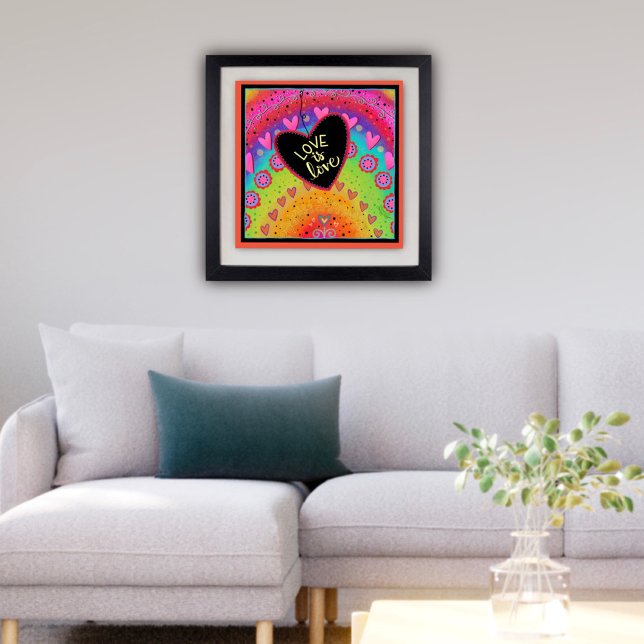 Kärlek är Kärlek Regnbågsinspiration Poster (Skapare uppladdad)